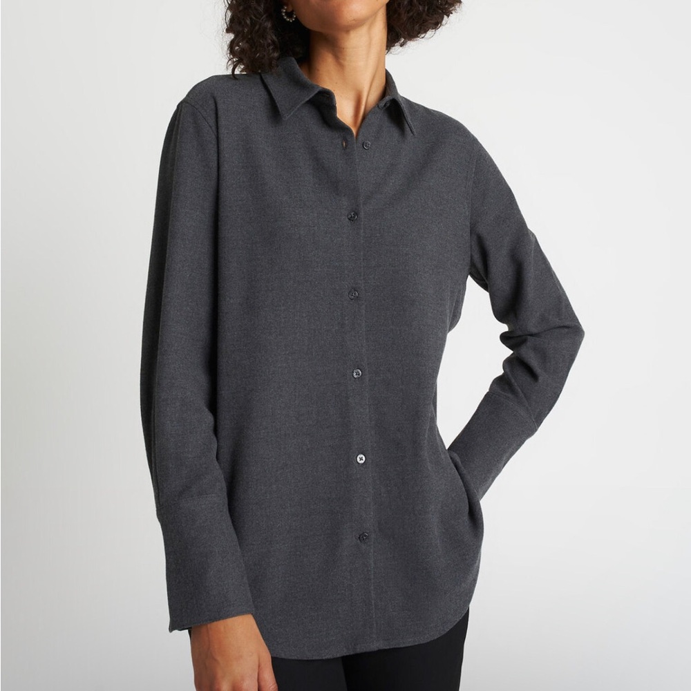 Flannel Shirt, Tunic Length - Small